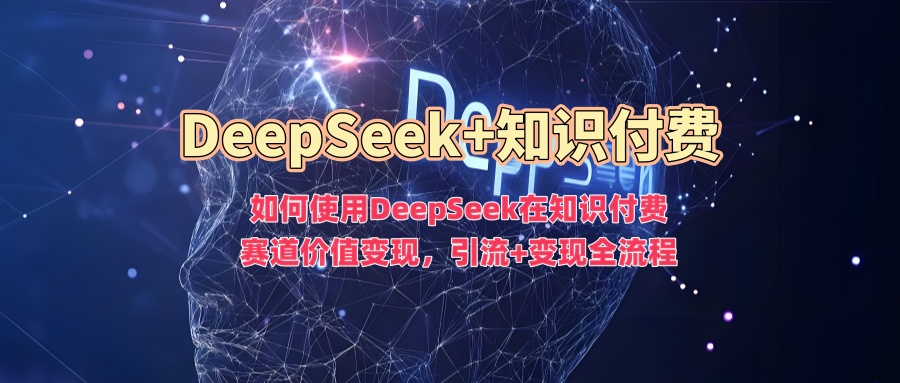 如何使用DeepSeek在知识付费赛道价值变现，引流+变现全流程-资源阁