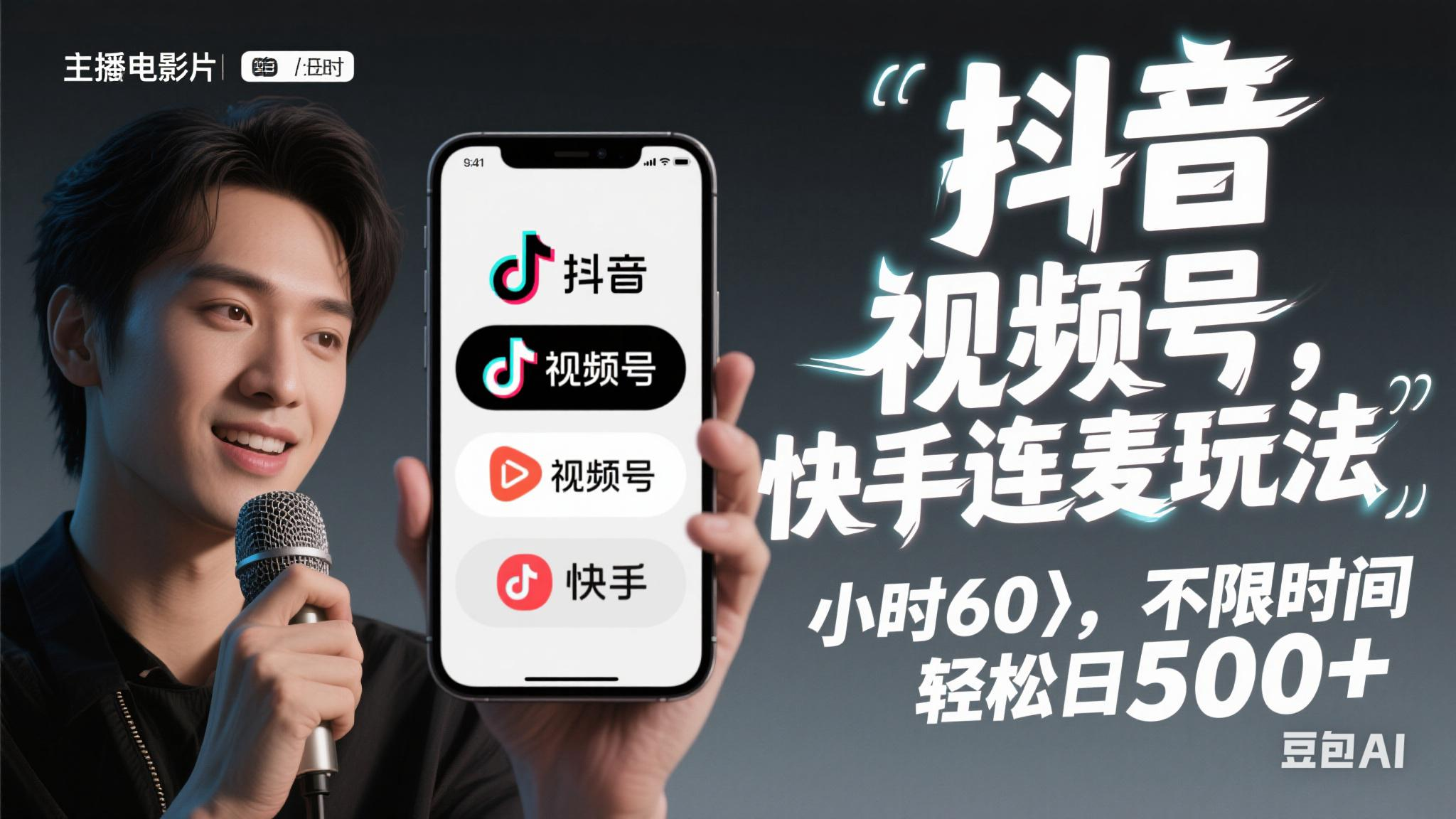 （14899期）抖音，快手，视频号无脑连麦玩法！快速入门，单日稳冲1000+-资源阁