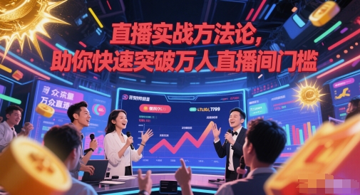 直播实战方法论，助你快速突破万人直播间门槛-资源阁