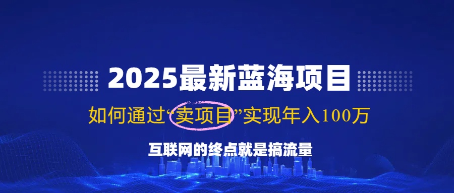 （14305期）2025最新蓝海项目，零门槛轻松复制，月入10万+，新手也能操作！-资源阁