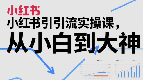 小红书引流实操课，从小白到大神-资源阁
